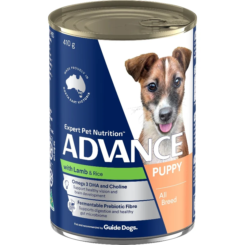 Advance Lamb and Rice All Breed Puppy Wet Food 410g