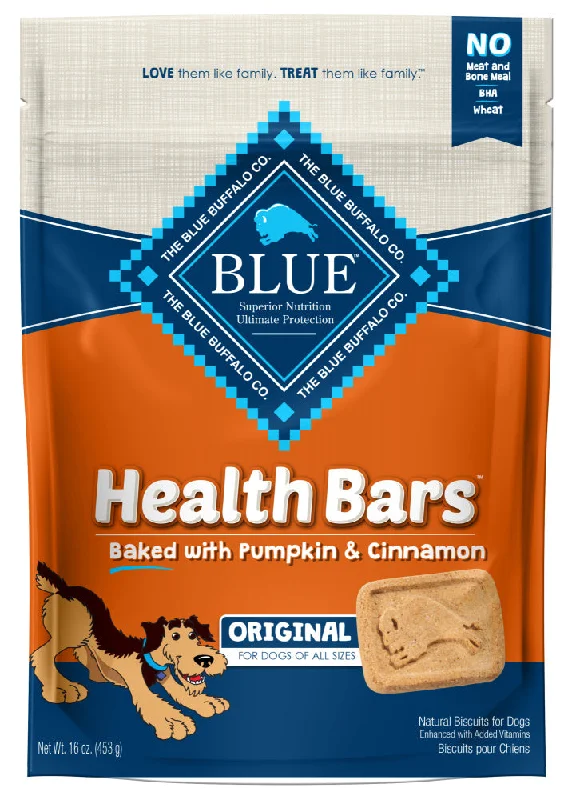 Blue Health Bars Baked With Pumpkin & Cinnamon Dog Treats