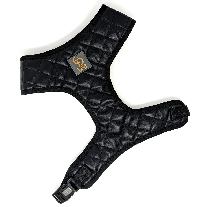 CatwalkDog Black Paris Quilted Harness