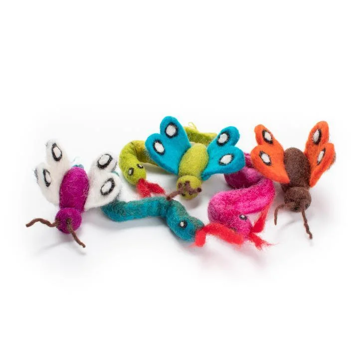 Wool Felt Cat Toys - Backyard Bugs - 1 pc