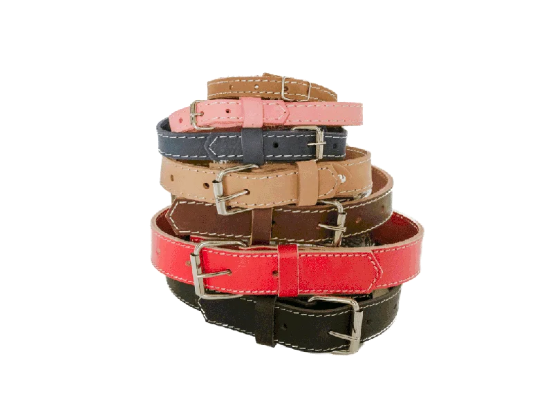 Traditional Soft Leather Dog Collar from Euro Dog