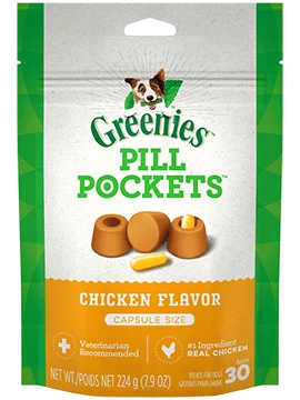 Greenies PILL POCKETS™ Treats for Dogs Chicken Flavor Capsule