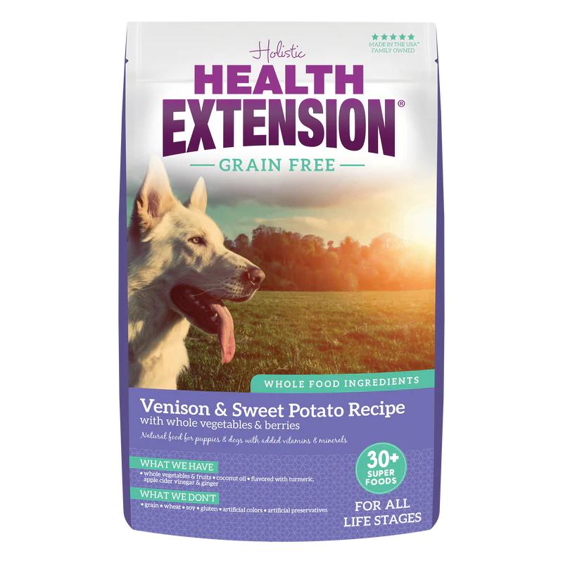 Health Extension Grain Free Venison Recipe Dry Dog Food