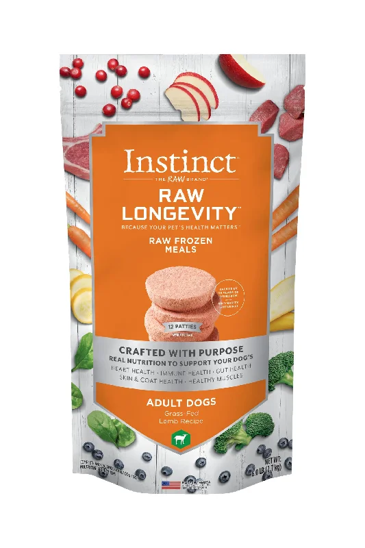 Instinct Longevity Lamb Patties Raw Dog Food