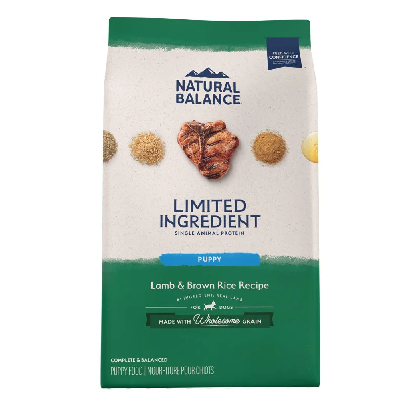 Natural Balance L.I.D. Limited Ingredient Diets Lamb & Brown Rice Puppy Formula Dry Dog Food