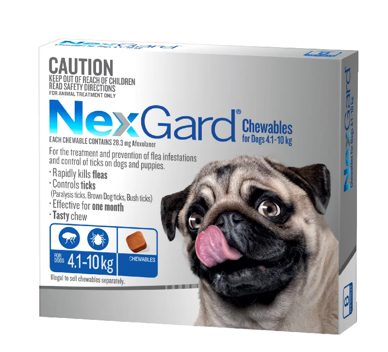 NexGard Chewables Dog - 4.1-10kg (6pk)