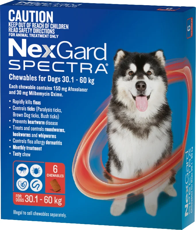 NexGard Spectra - Chewables for Dogs (30.1-60kg) (6pk)