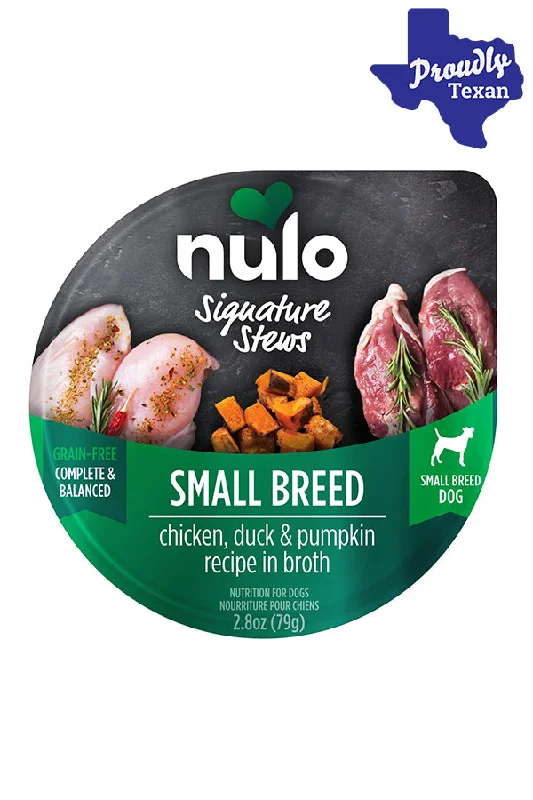 Nulo Small Breed Chicken Duck and Pumpkin Stew Signature Dog Food Cups