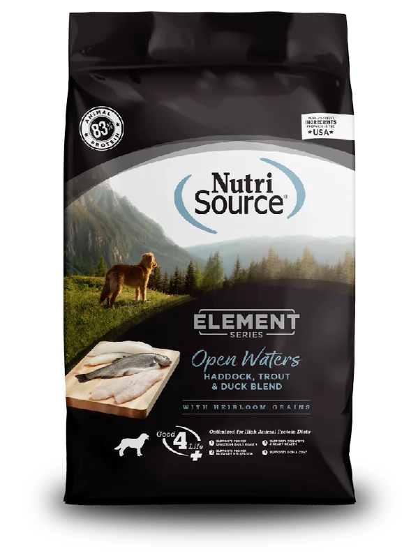 NutriSource® Element Series Open Waters Haddock, Trout, & Duck High Animal Protein Blend