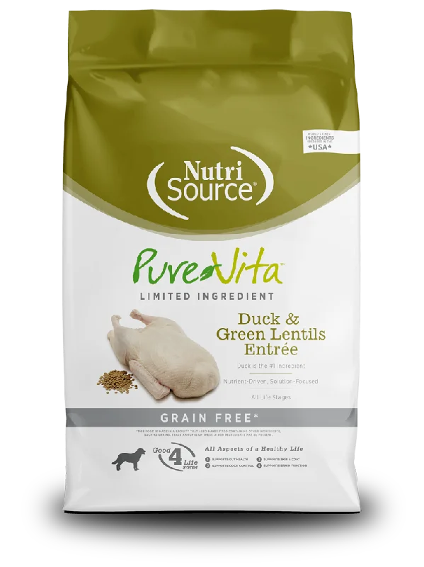 NutriSource® PureVita™ Limited Ingredient Duck & Green Lentils Entrée Dog Food