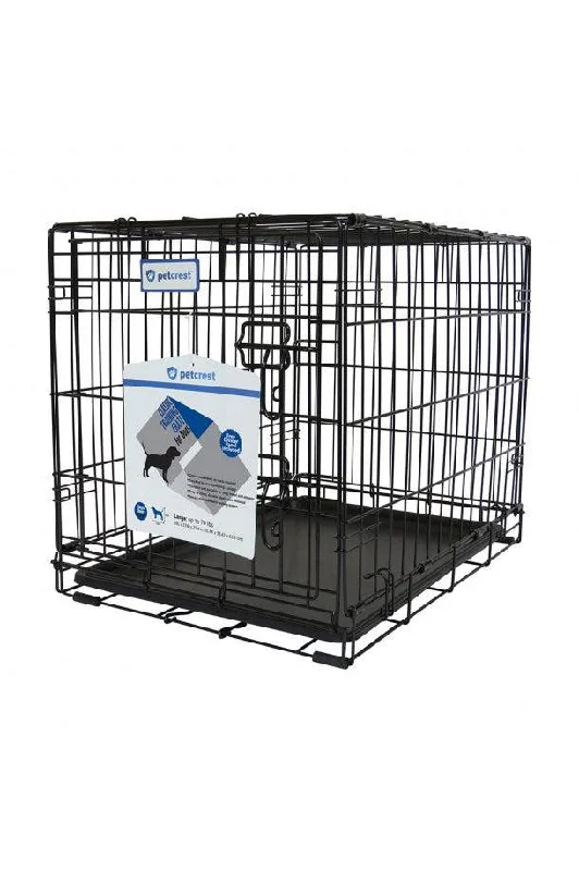 Petcrest Single Door Black Dog Crate