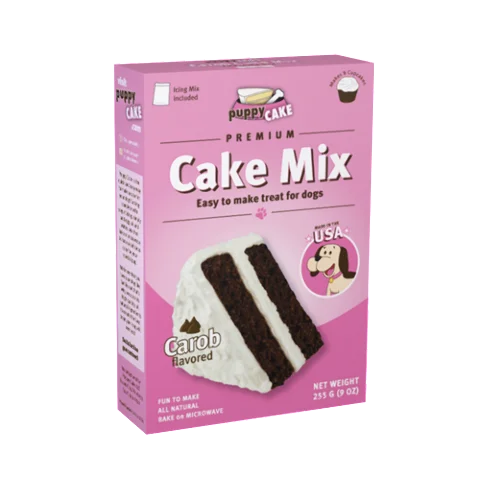 Puppy Cake Mix - Carob Cake Mix and Frosting for Dogs