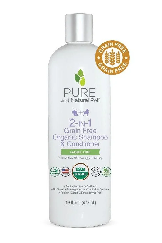 Pure and Natural 2-in-1 Organic Dog Shampoo & Conditioner