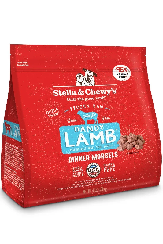 Stella and Chewy's Dandy Lamb Dinner Morsels Frozen Raw Dog Food