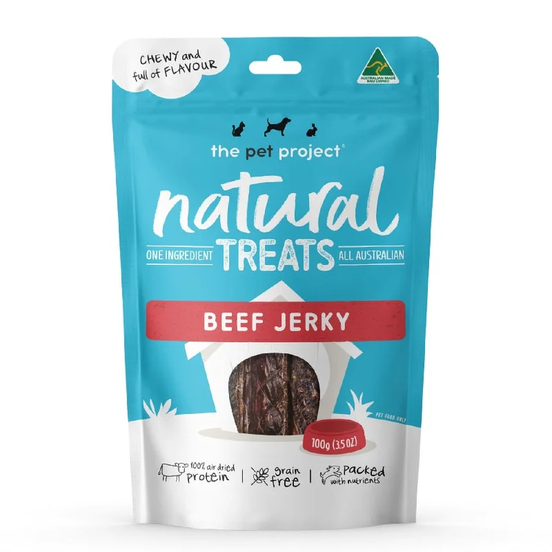 The Pet Project Dog Treat Beef Jerky 100g