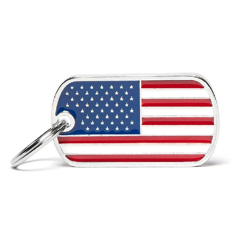 U.S.A Flag ID Tag