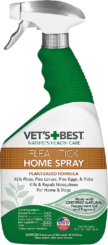 Vet's Best Indoor Flea & Tick Spray for Dogs & Cats