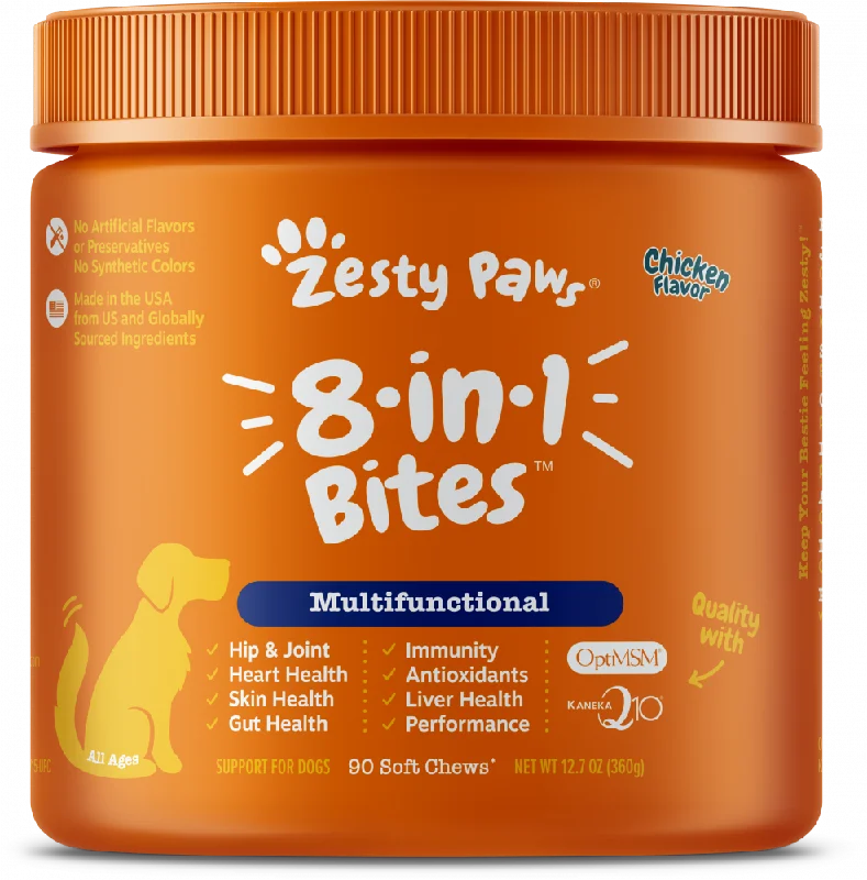 Zesty Paws 8-in 1 Multifunctional Bites Chicken 90ct