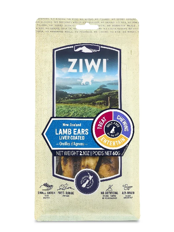 Ziwi Peak Lamb Ears Liver Coated Oral Dog Chew