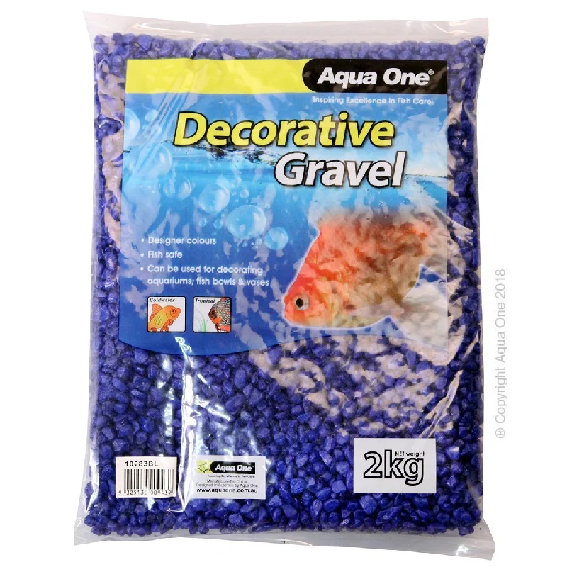 Aqua One Aquarium Gravel Deep Blue 2kg