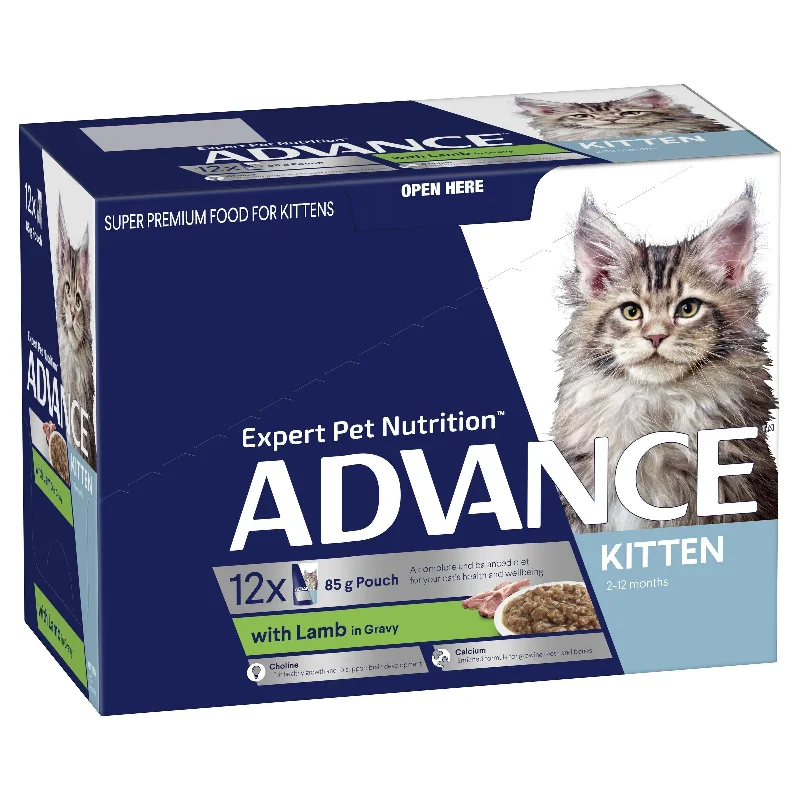 Advance Lamb in Gravy Kitten Wet Food 85g x 12