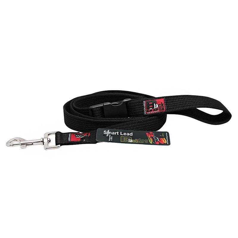 Black Dog Wear Plain Lead 1.8m 25mm Black