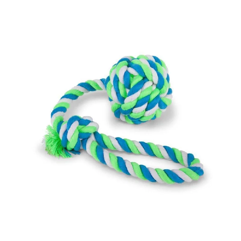 Kazoo Twisted Rope Sling Knot Ball Medium Dog Toy