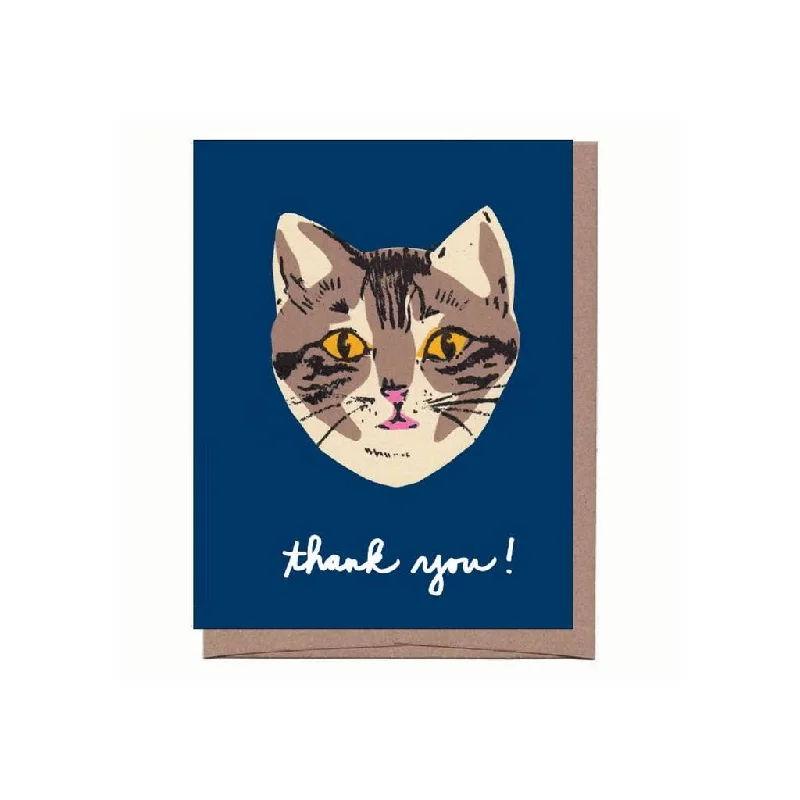 La Familia Green - Cat Thank You Greeting Card