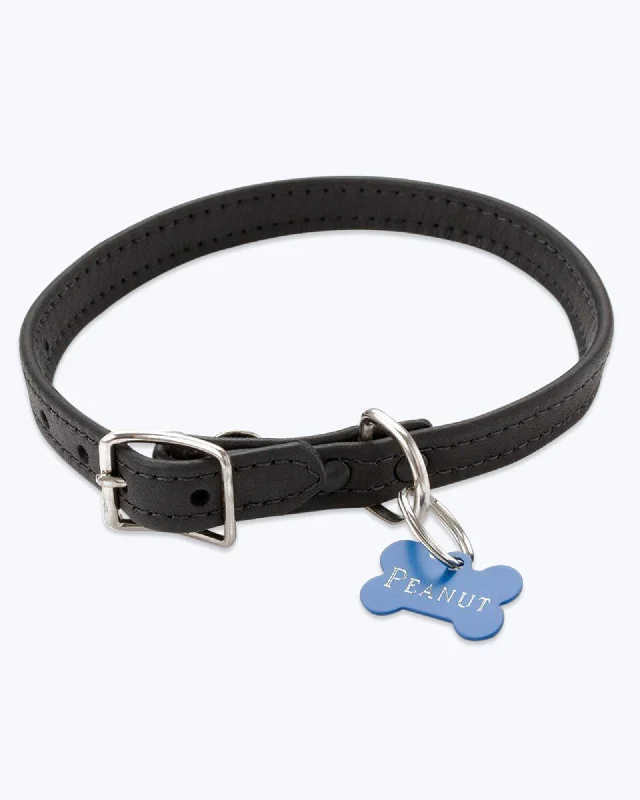 Leather Dog Collar, Black