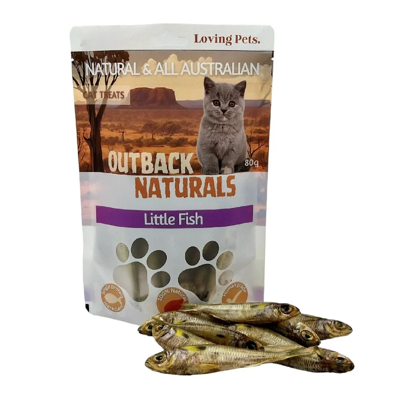 Loving Pets Outback Naturals Whole Little Fish Cat Treats 80g