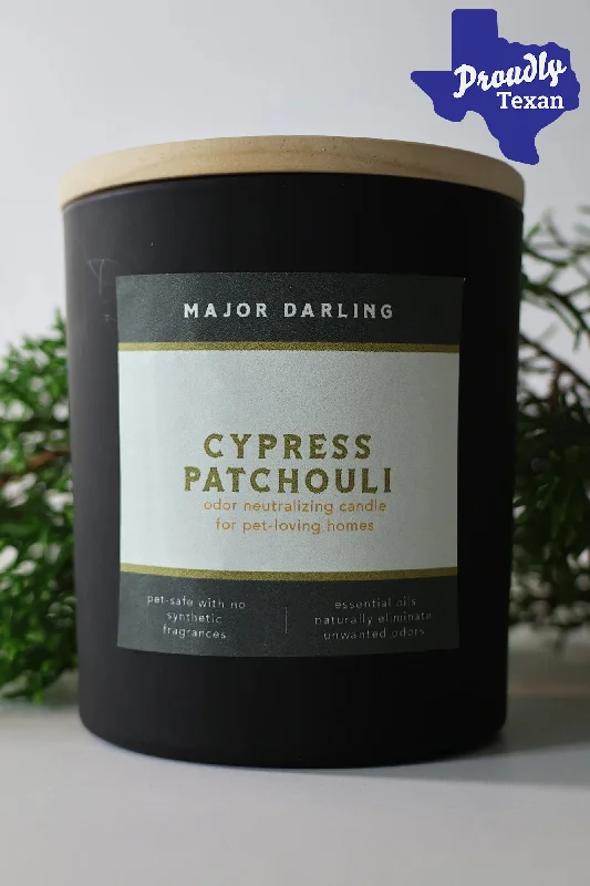 Major Darling Odor Neutralizing Cypress Patchouli Candle