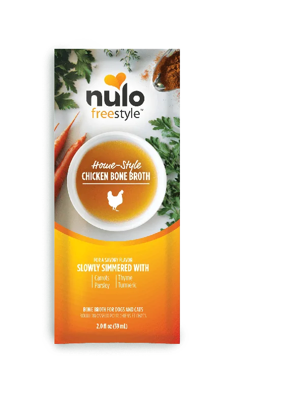 Nulo Freestyle Organic Chicken Bone Broth Recipe Dog & Cat Food Topper