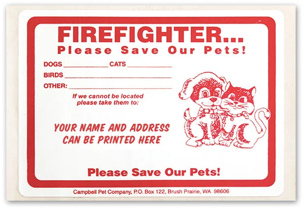 Personalized Firefighter Stickers