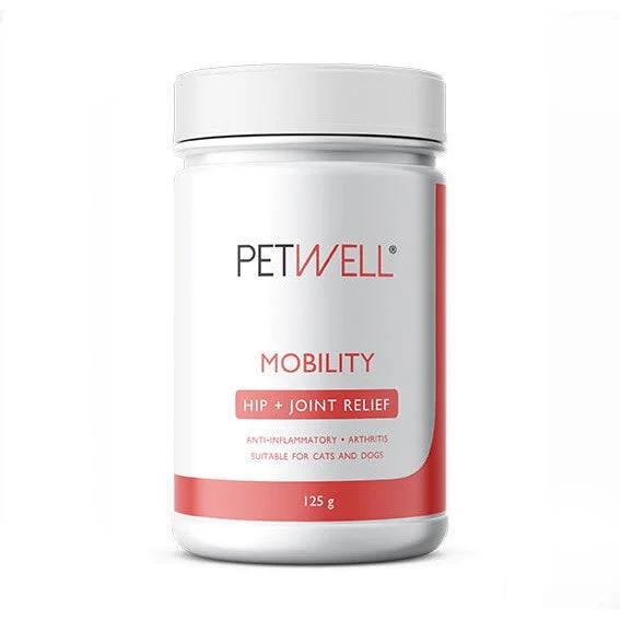 PetWell Mobility Natural Hip and Joint Supplement for Dogs and Cats 125g