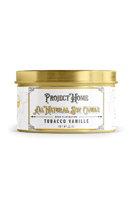 Project Sudz Tobacco Vanilla Soy and Essential Oil Candle