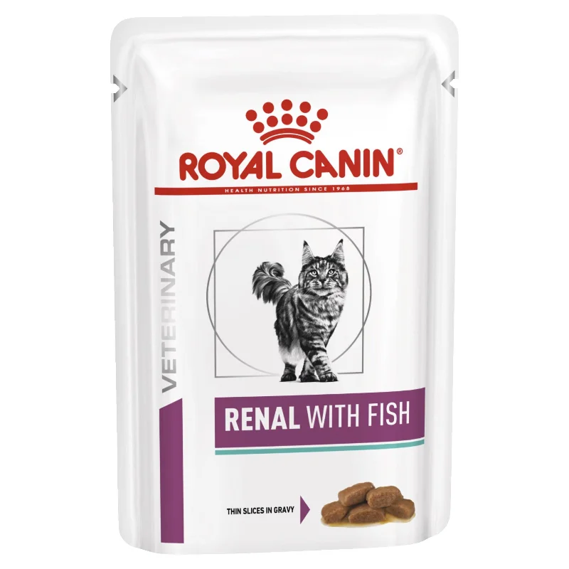 Royal Canin Veterinary Diet Cat Renal with Fish Wet Food Pouch 85g