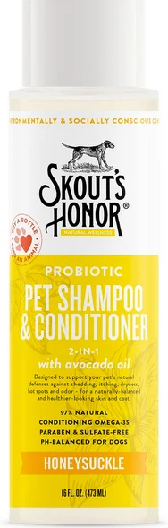 Skouts Honor Probiotic Pet Conditioner - Honeysuckle 16 oz.