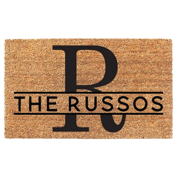 Initial Last Name Custom Doormat