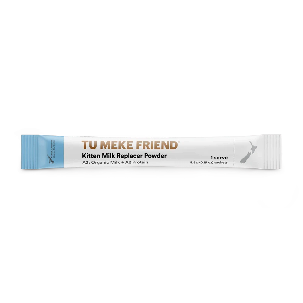 Tu Meke Friend A3 Organic Milk Replacament Powder with A3 Protein for Kittens 5.5g Sachet ***