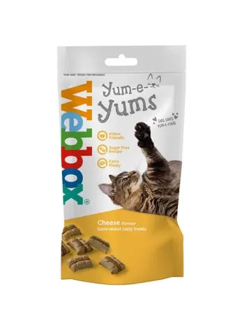 Webbox cat treats, Yum-e-Yums Cheese, 40g