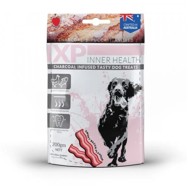 XP3020 Inner Health Charcoal Infused Smoky Bacon Dog Treats 200g*