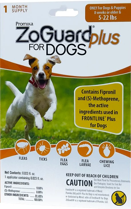 Zoguard Plus for Dogs 5-22 lb. - 1 pack