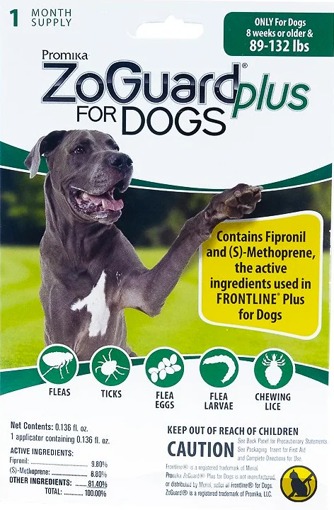 Zoguard Plus for Dogs 89-132 lb. - 1 pack